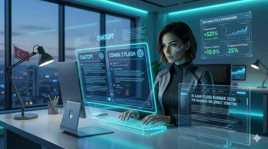 ChatGPT nasıl kullanılır 2026 rehberi yapay zeka destekli içerik üretimi ve dijital verimlilik görseli